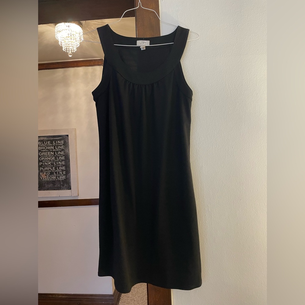 LOFT Black Sleeveless Dress